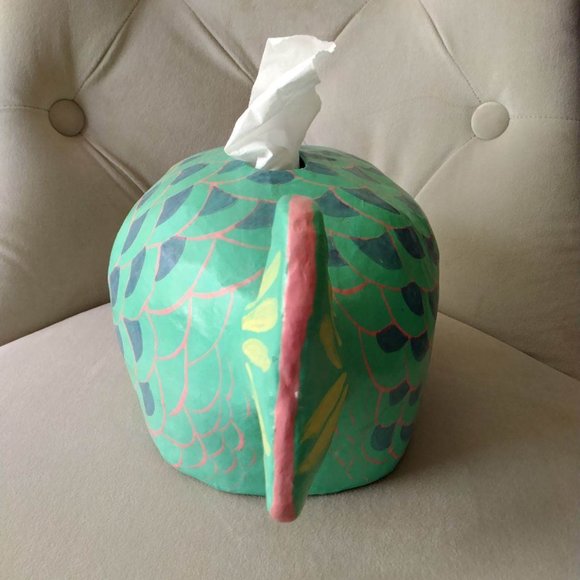 Paper Mache Tissue Box - Original Art - Picture 3 of 8